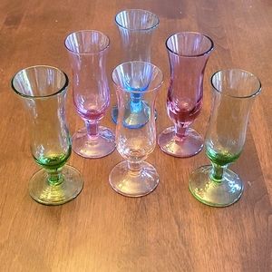 Hand Blown Liquore Glasses